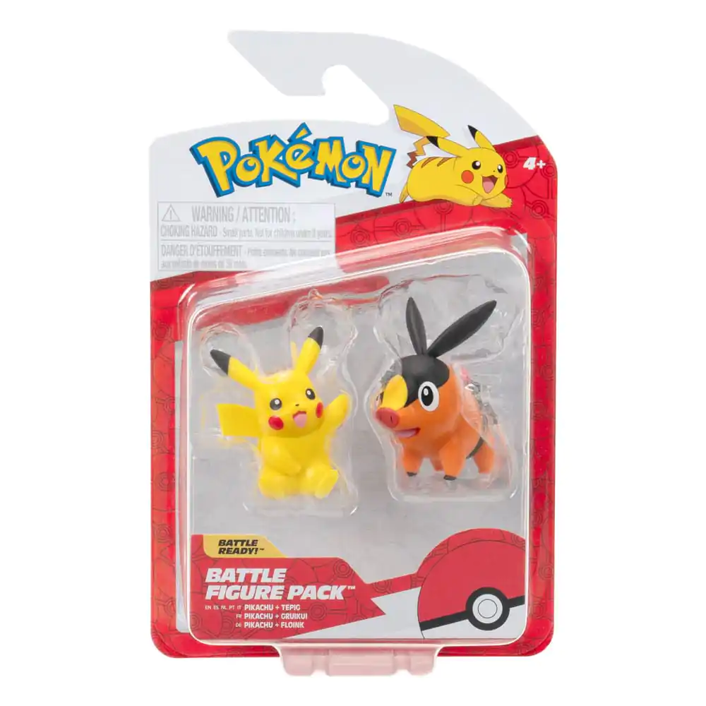 Pokémon Figure 2-Pack Tepig &amp; Pikachu 8 cm product photo