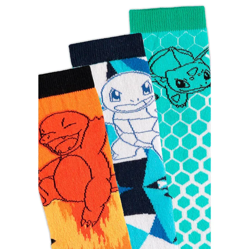 Pokemon pack 3 socks Crew 43/46 product photo