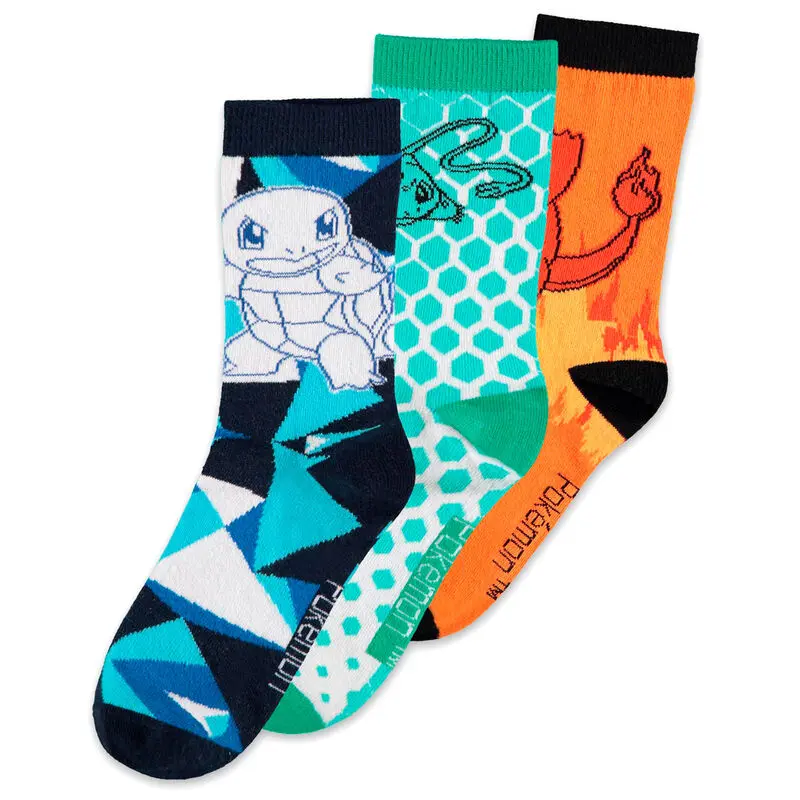 Pokemon pack 3 socks Crew 43/46 product photo