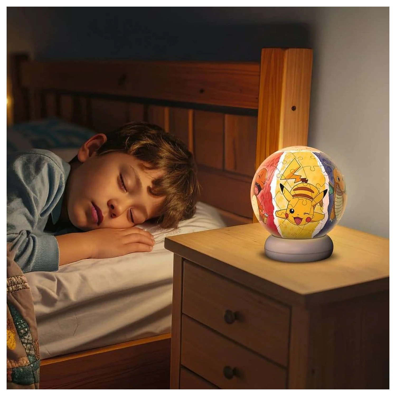 Pokémon 3D Jigsaw Puzzle Ball Nightlight (73 Pieces) product photo