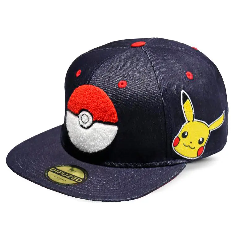 Pokemon Denim Snapback Cap Logo product photo