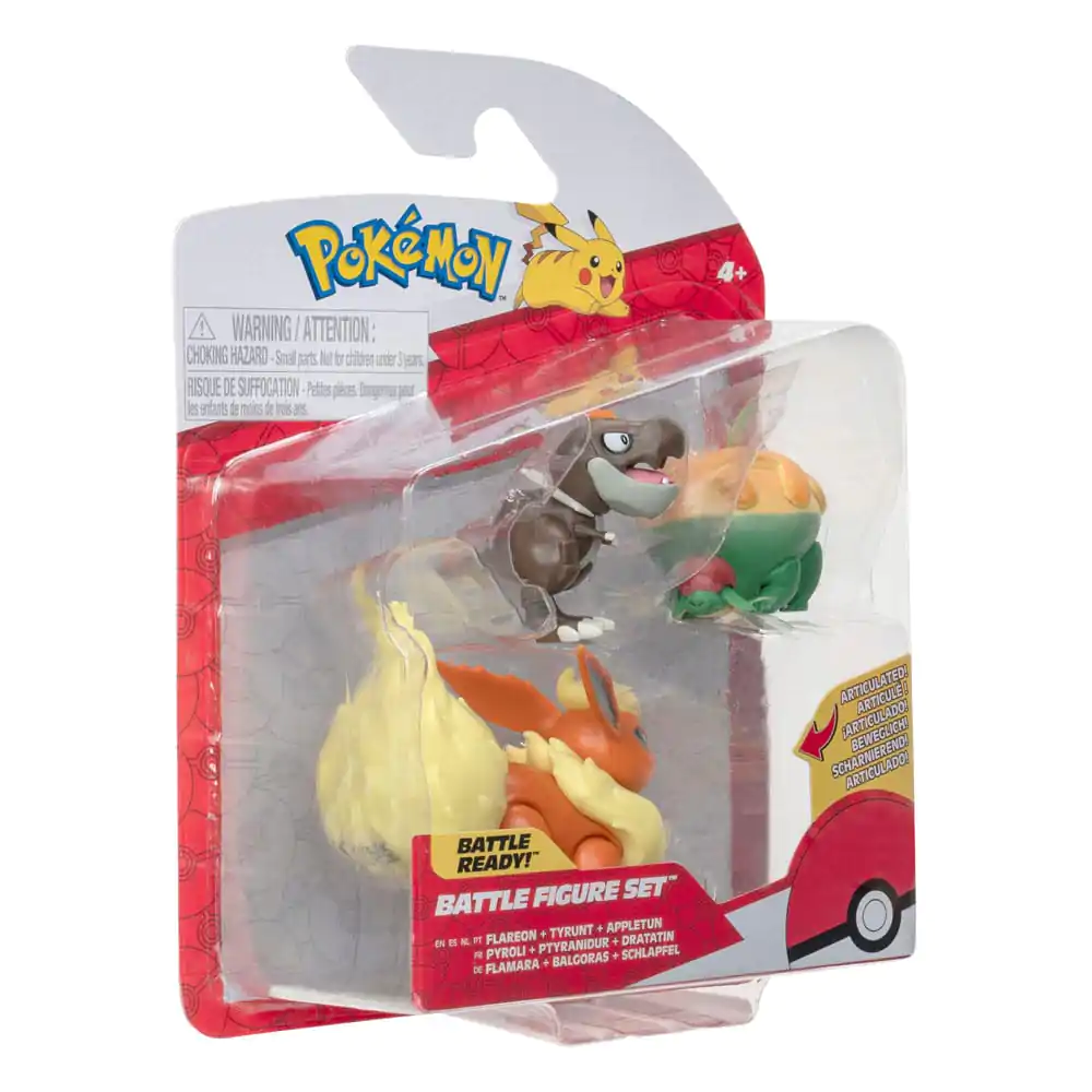 Pokémon Battle Figure Set 3-Pack Appltun, Tyrunt, Flareon 5 cm product photo