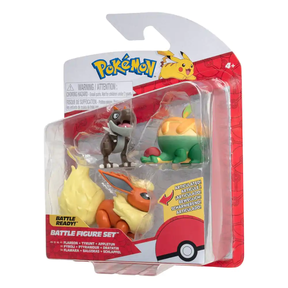 Pokémon Battle Figure Set 3-Pack Appltun, Tyrunt, Flareon 5 cm product photo