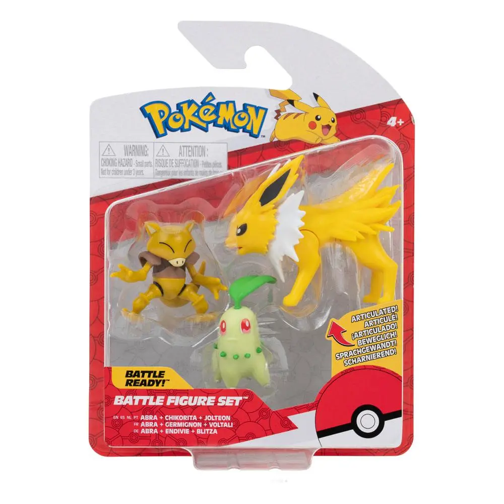 Pokémon Battle Figure 3-Pack Chikorita, Abra, Jolteon 5 cm product photo