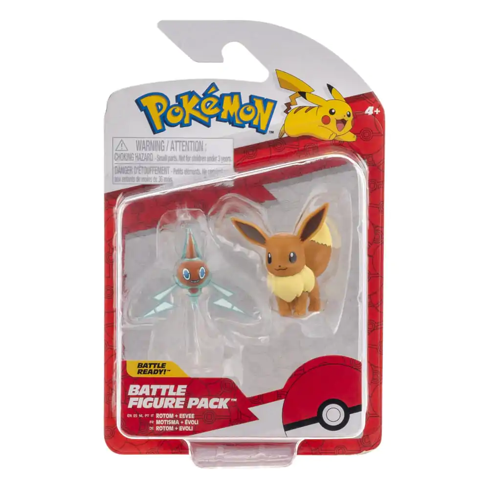 Pokémon Battle Figure Set 2-Pack Eevee #4, Rotom 5 cm termékfotó