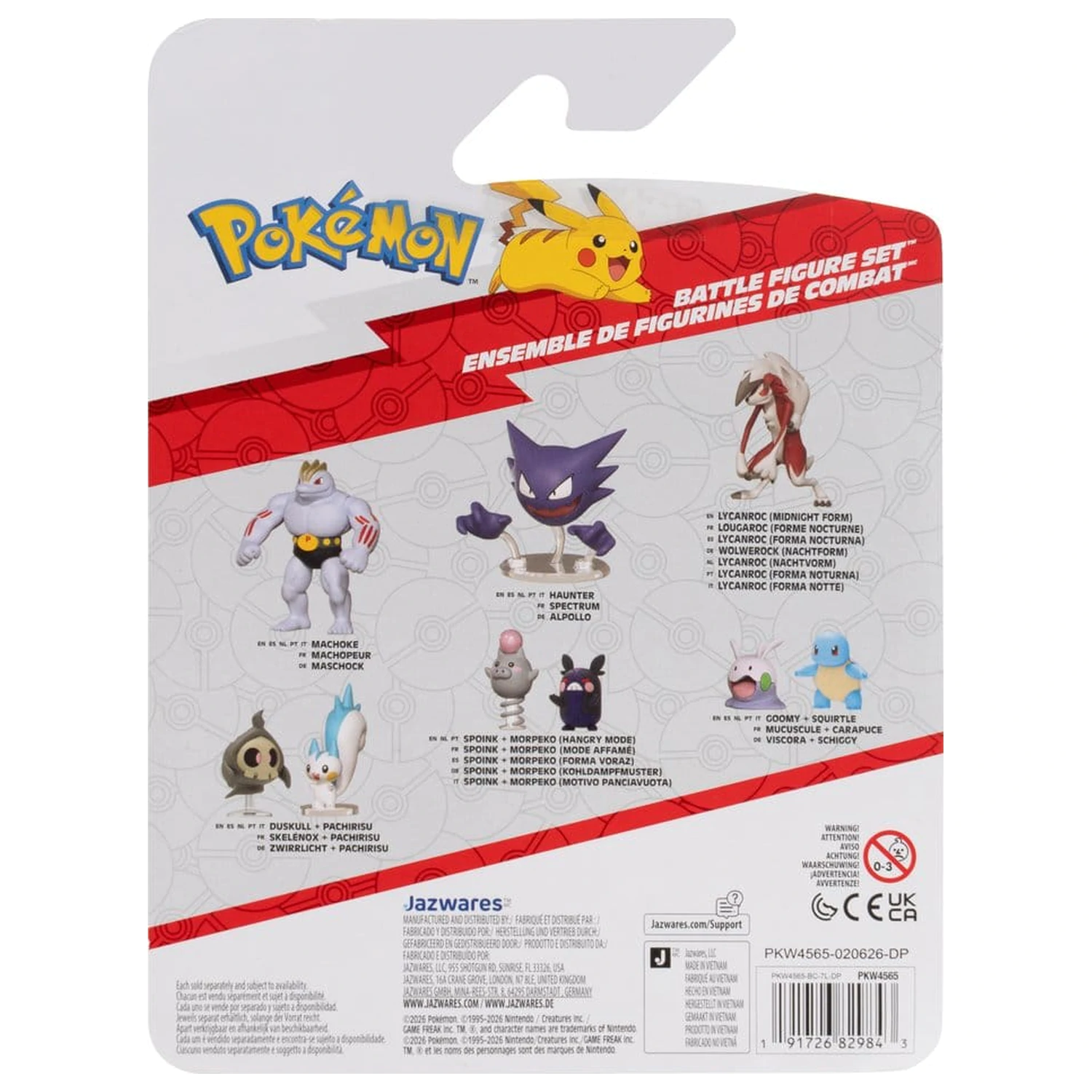 Pokémon Battle Figure Set Action Figures Chimchar, Ralts & Porygon (3-Pack) product photo