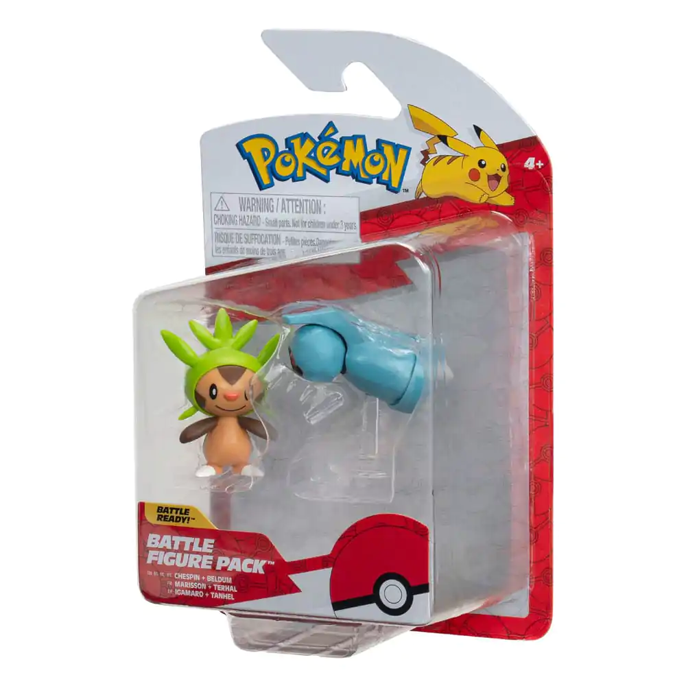 Pokémon Battle Figure First Partner Set Figure 2-Pack Chespin, Beldum 5 cm termékfotó