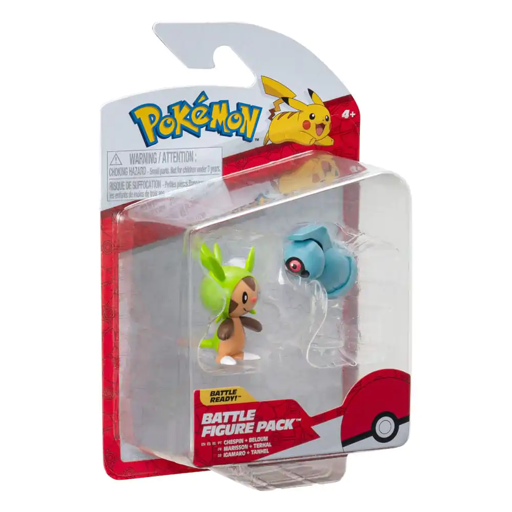 Pokémon Battle Figure First Partner Set Figure 2-Pack Chespin, Beldum 5 cm termékfotó