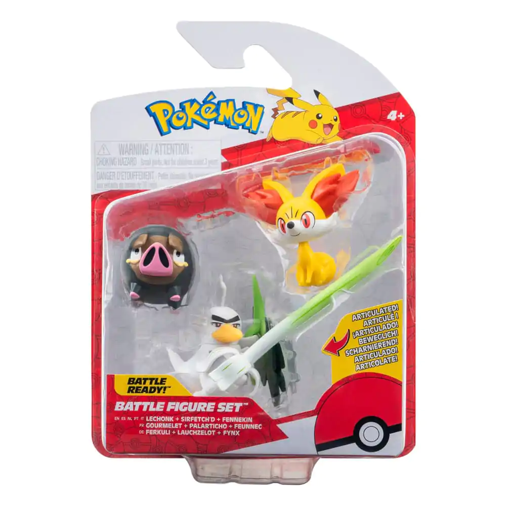 Pokémon Battle Figure Set 3-Pack Fennekin, Lechonk, Sirfetch'd 5 cm product photo