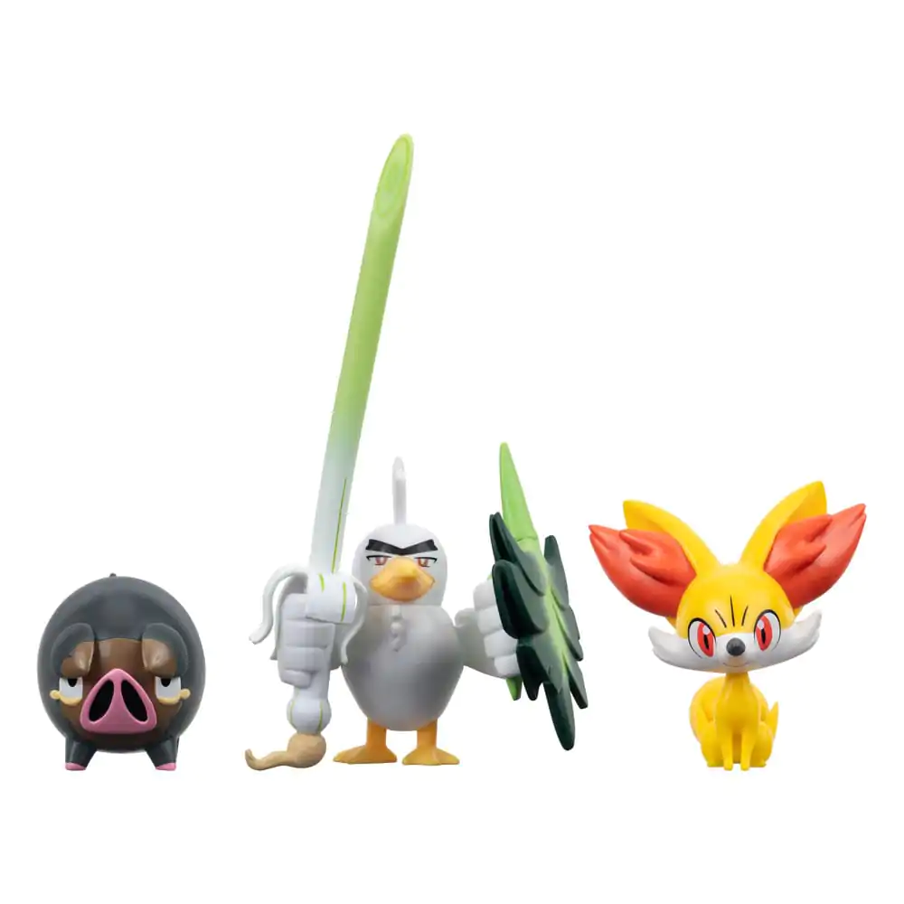 Pokémon Battle Figure Set 3-Pack Fennekin, Lechonk, Sirfetch'd 5 cm product photo