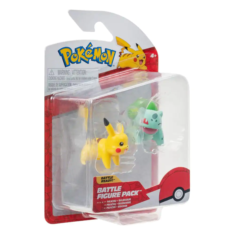 Pokémon Battle Figure First Partner Set Figure 2-Pack Bulbasaur #2, Pikachu #1 product photo