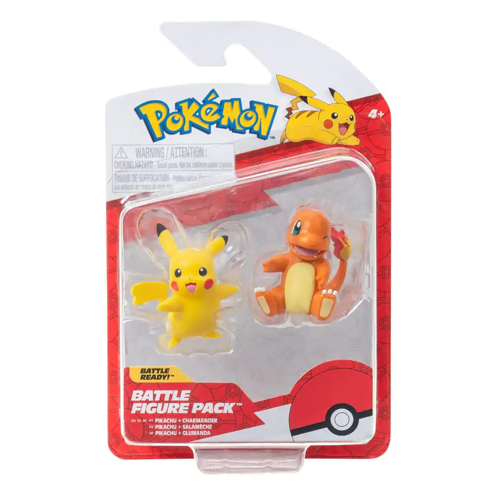 Pokémon Battle Figure First Partner Set Figure 2-Pack Charmander #2, female Pikachu product photo