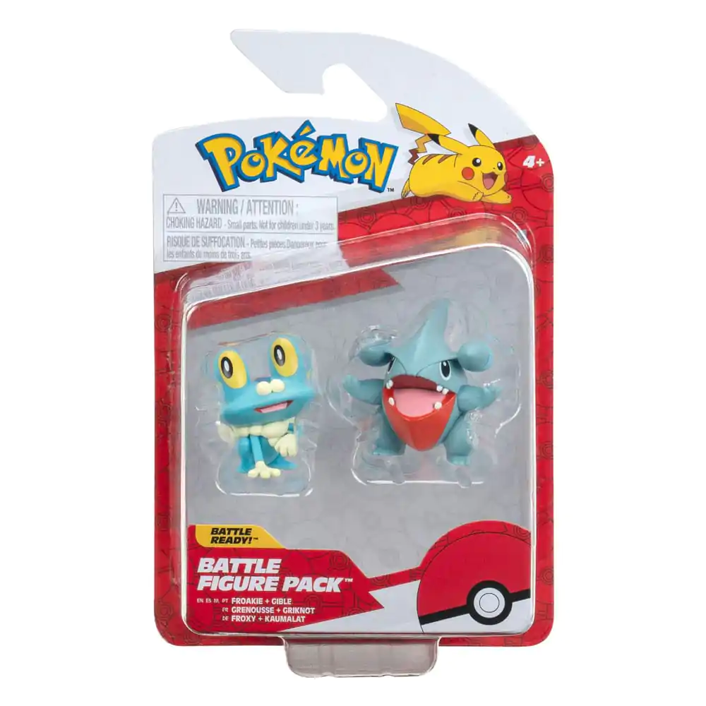 Pokémon Battle Figure First Partner Set Figure 2-Pack Gible, Froakie 5 cm product photo