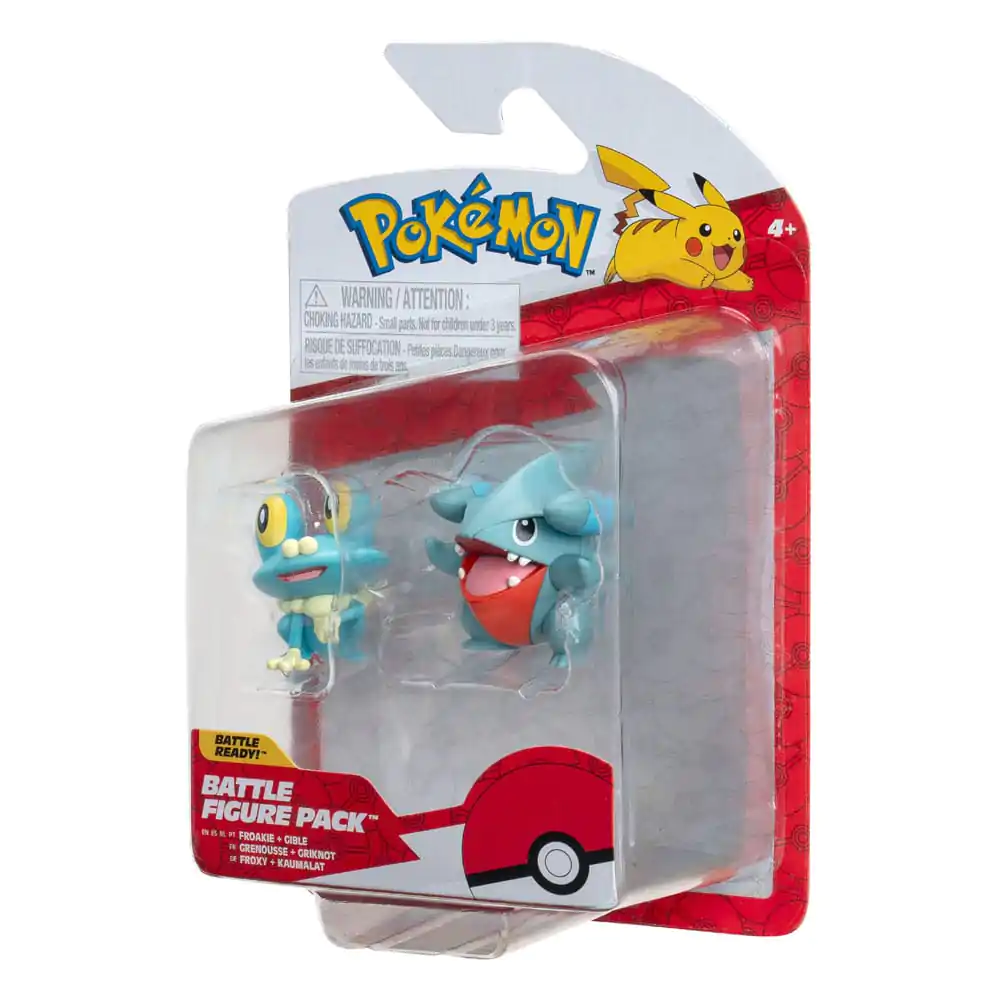 Pokémon Battle Figure First Partner Set Figure 2-Pack Gible, Froakie 5 cm product photo