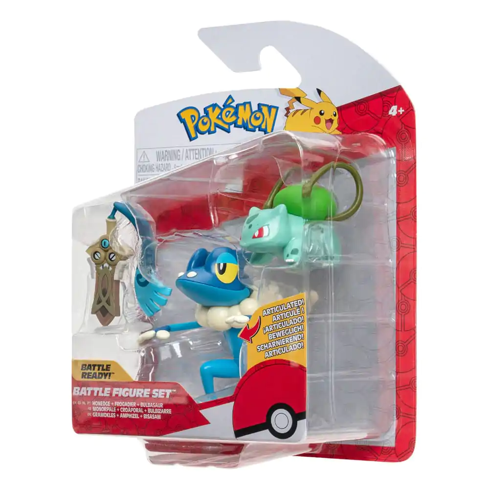 Pokémon Battle Figure Set 3-Pack Honedge, Bulbasaur #4, Frogadier 5 cm product photo