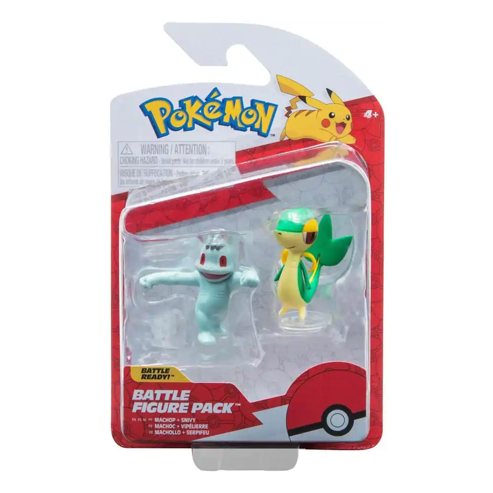Pokémon Battle Figure Set Figure 2-Pack Machop, Snivy product photo