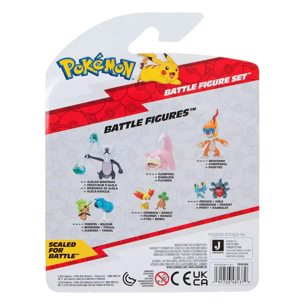 Pokémon Battle Figure Set 3-Pack Pawniard, Squirtle #1, Monferno 5 cm termékfotó