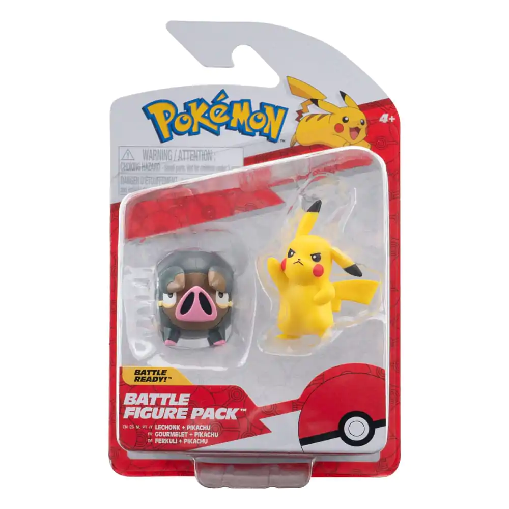Pokémon Battle Figure Set Figures 2-Pack Pikachu #5, Lechonk 5 cm product photo