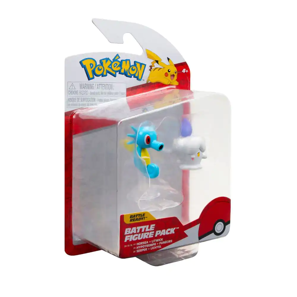 Pokémon Battle Figure Set Figure 2-Pack Litwick, Horsea product photo