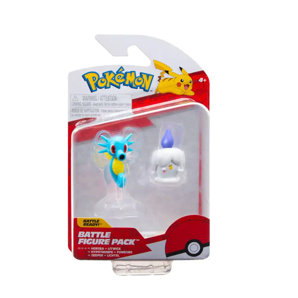 Pokémon Battle Figure Set Figure 2-Pack Litwick, Horsea product photo