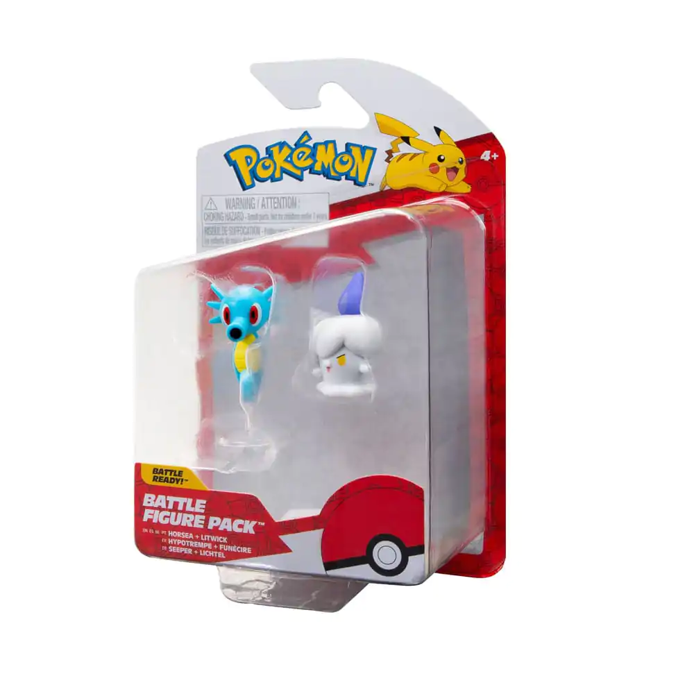 Pokémon Battle Figure Set Figure 2-Pack Litwick, Horsea product photo