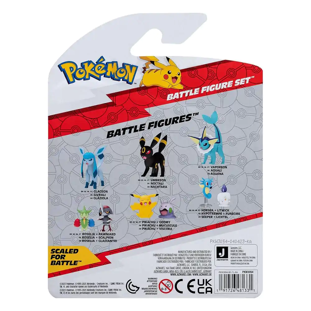 Pokémon Battle Figure Set Figure 3-Pack Pikachu, Omanyte, Lucario product photo