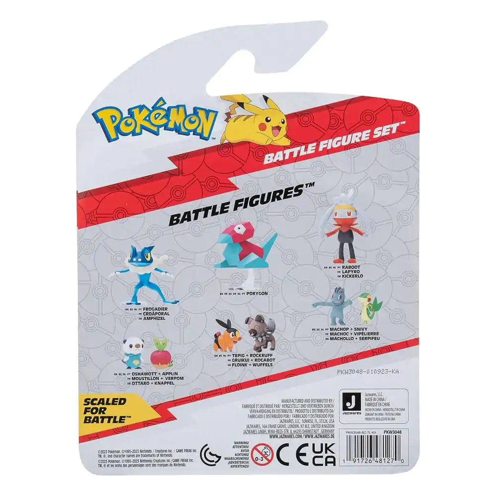 Pokémon Battle Figure Set Figure 3-Pack Rockruff, Bellossom, Vaporeon product photo