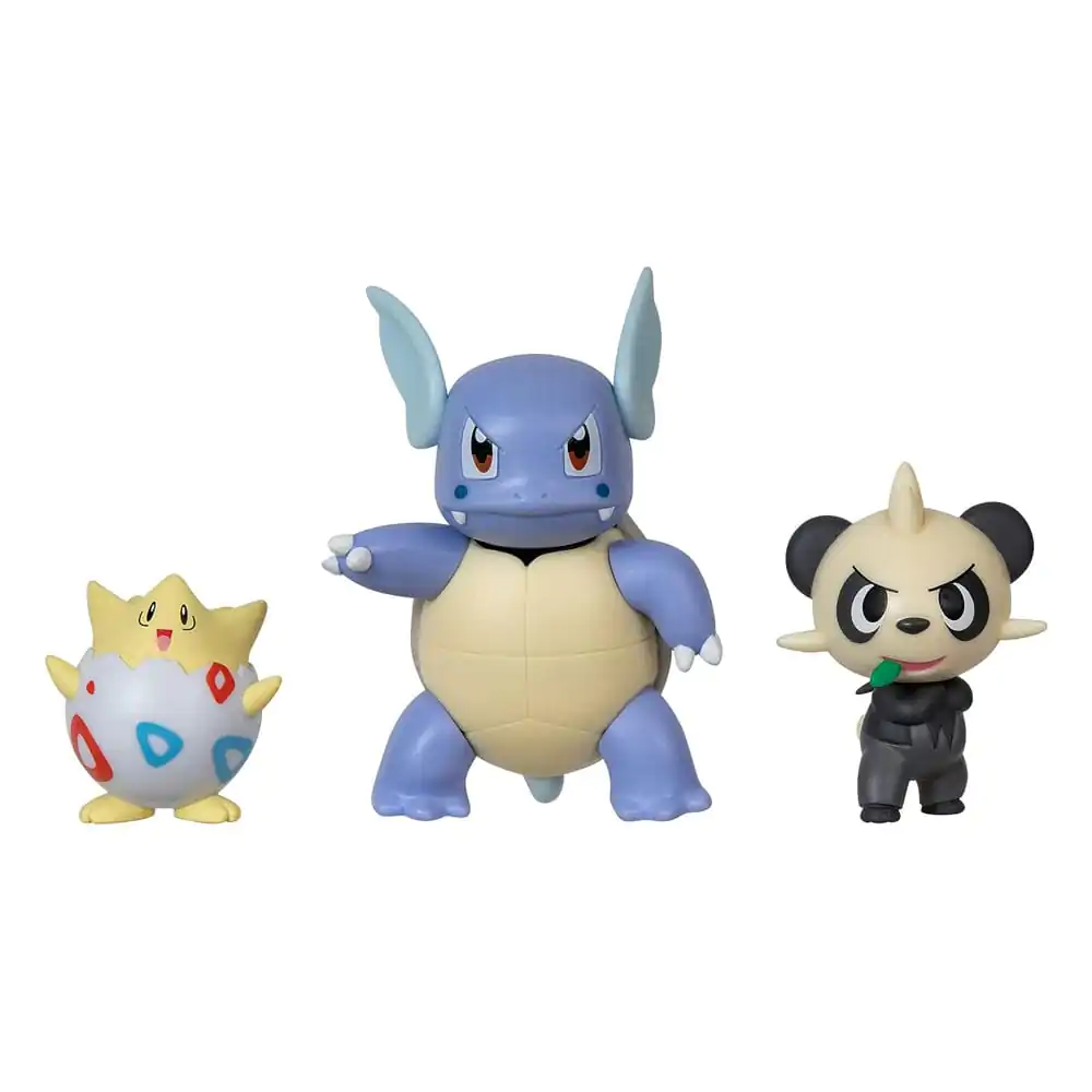 Pokémon Battle Figure Set Figure 3-Pack Togepi, Pancham, Wartortle product photo