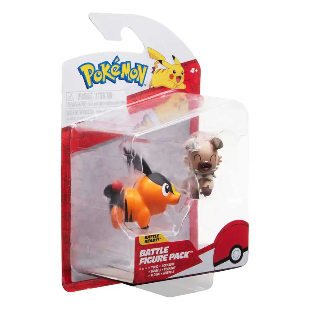 Pokémon Battle Figure Set Figure 2-Pack Tepig, Rockruff product photo