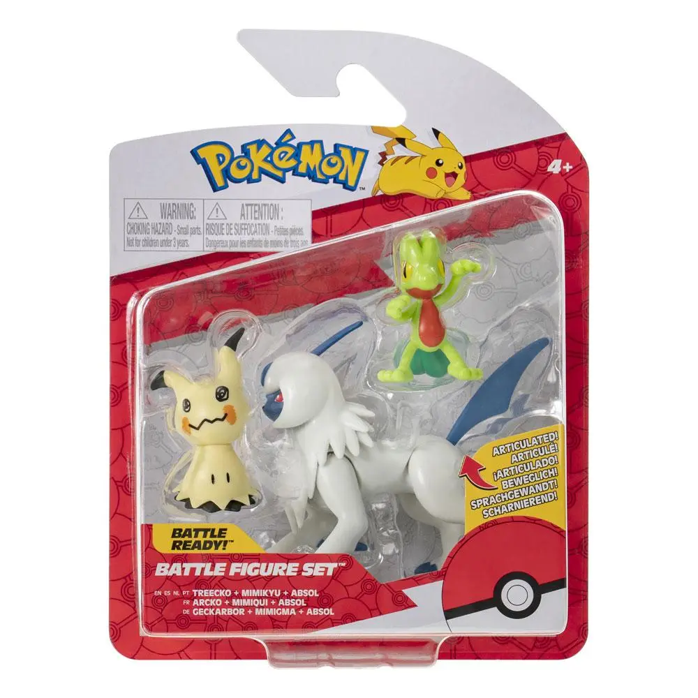 Pokémon Battle Figure Set Figure 3-Pack Treecko, Mimikyu, Absol product photo