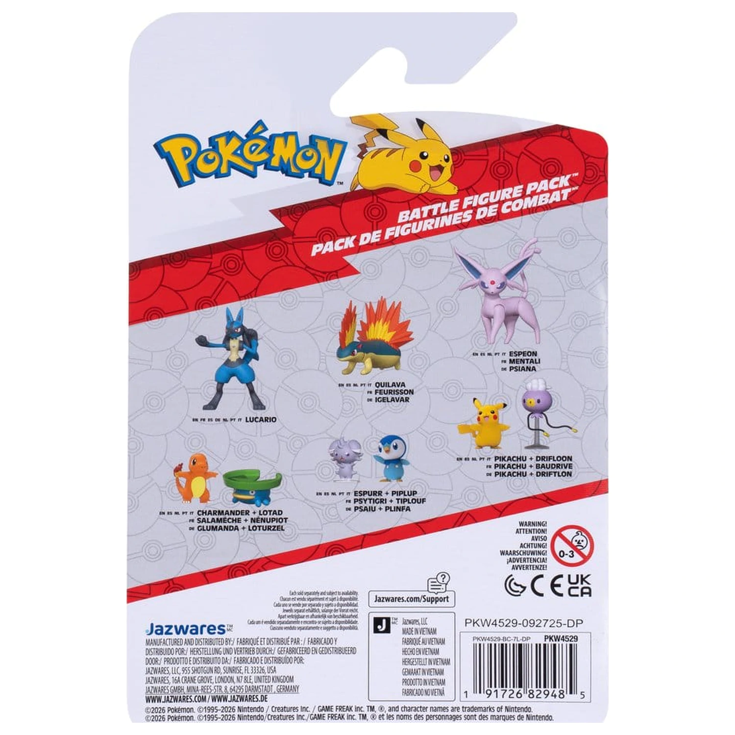 Pokémon Battle Figure 2-Pack Lotad & Charmander product photo