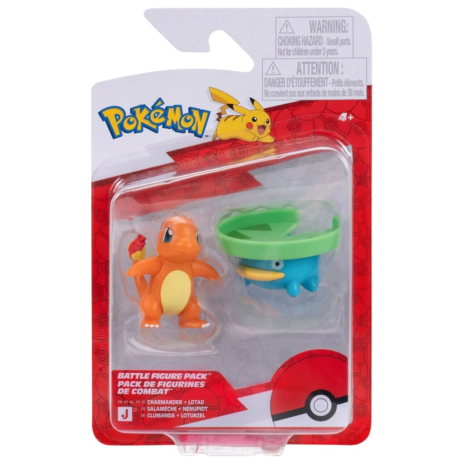 Pokémon Battle Figure 2-Pack Lotad & Charmander product photo