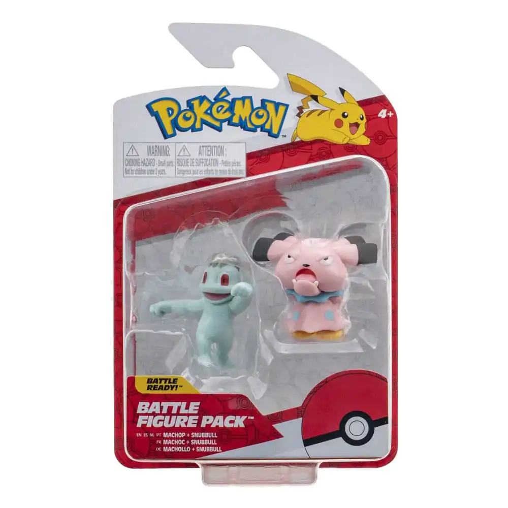 Pokémon Battle Figure Set Figure 2-Pack Machop, Snubbull product photo