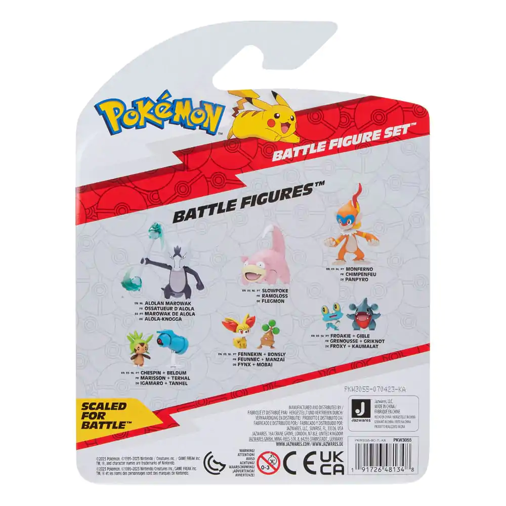 Pokémon Battle Figure Set 3-Pack Morpeko (Full-Belly Mode), Bulbasaur #1, Raboot 5 cm product photo