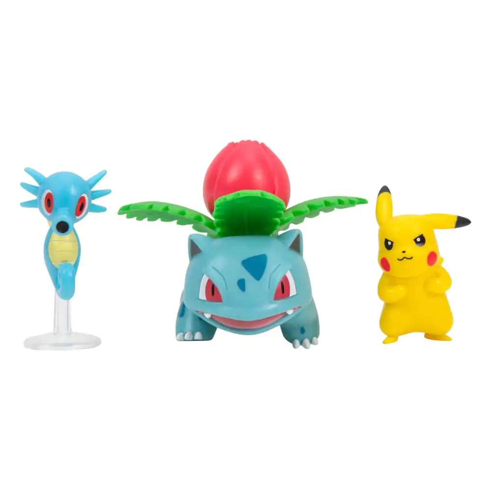 Pokémon Battle Figure Set 3-Pack Pikachu #2, Horsea, Ivysaur 5 cm product photo