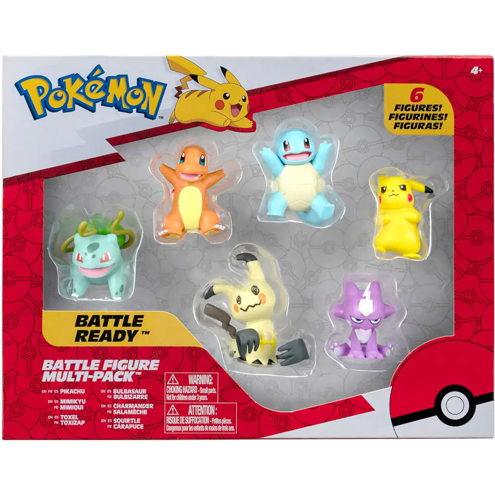 Pokemon Battle Ready pack 6 figures product photo