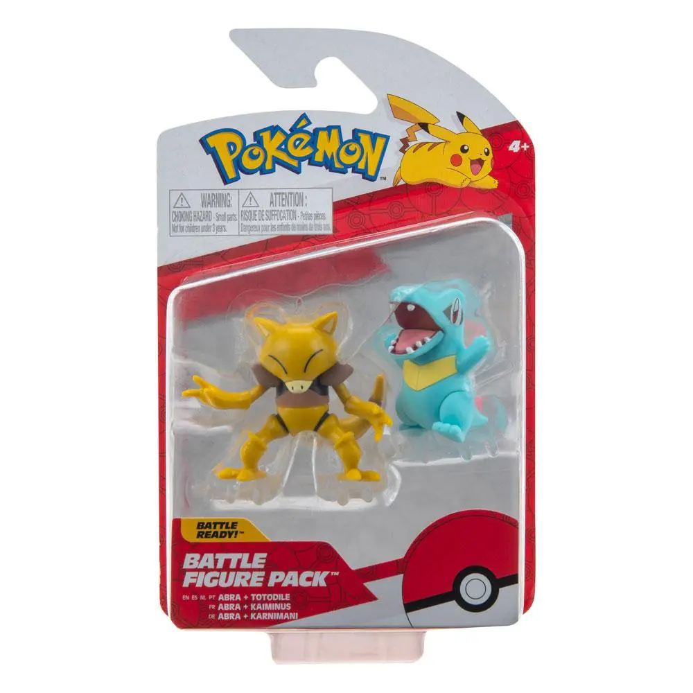Pokémon Battle Figure 2-Pack Totodile &amp; Abra 5 cm product photo