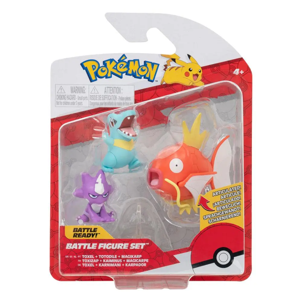 Pokémon Battle Figure 3-Pack Totodile, Toxel, Magikarp 5 cm product photo