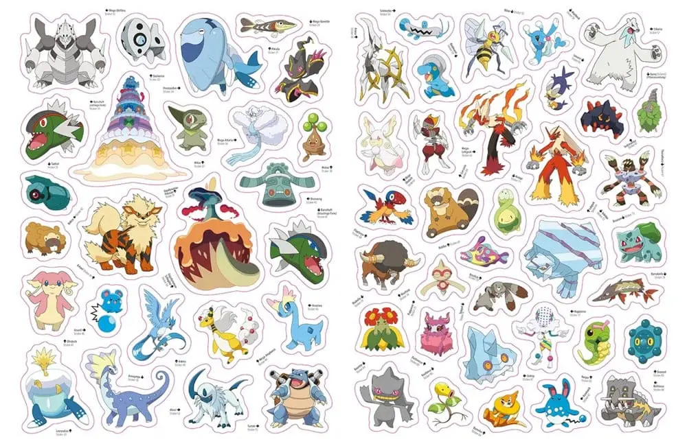 Pokémon Book Das große Stickerbuch mit allen Regionen von Kanto bis Galar *German Version* product photo