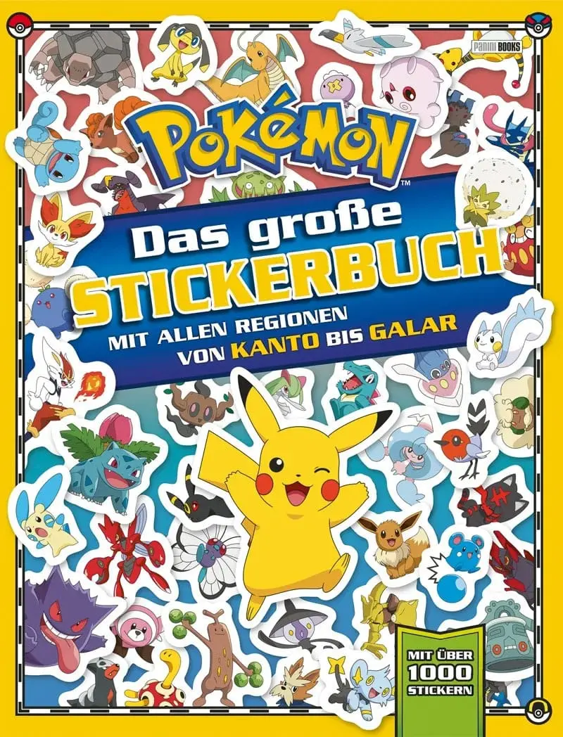 Pokémon Book Das große Stickerbuch mit allen Regionen von Kanto bis Galar *German Version* product photo