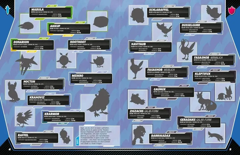 Pokémon Book Das ultimative Stickerbuch - Galar Region *German Version* product photo