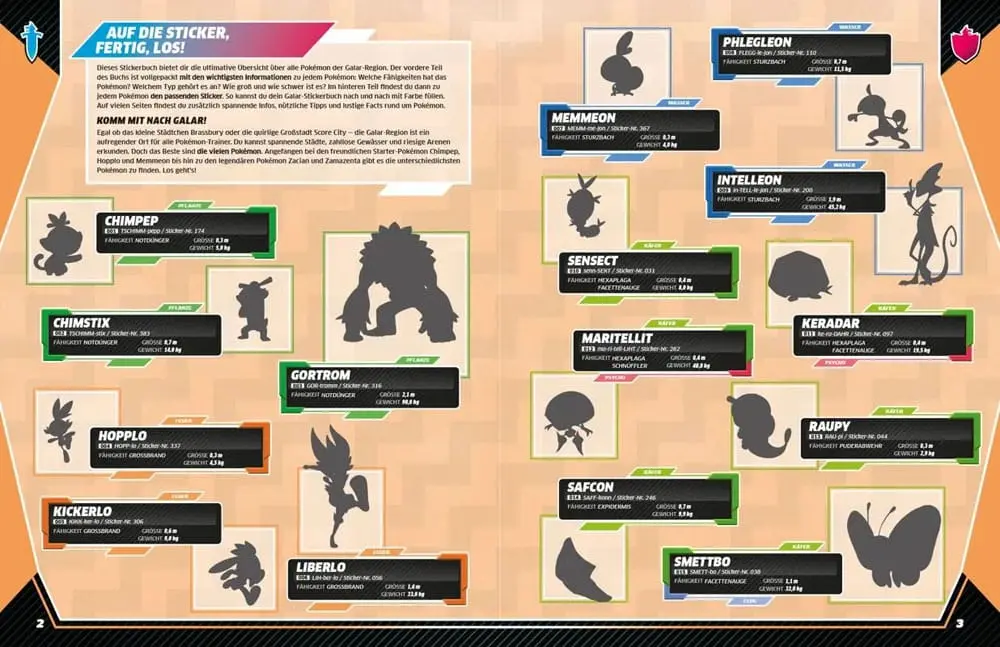 Pokémon Book Das ultimative Stickerbuch - Galar Region *German Version* product photo