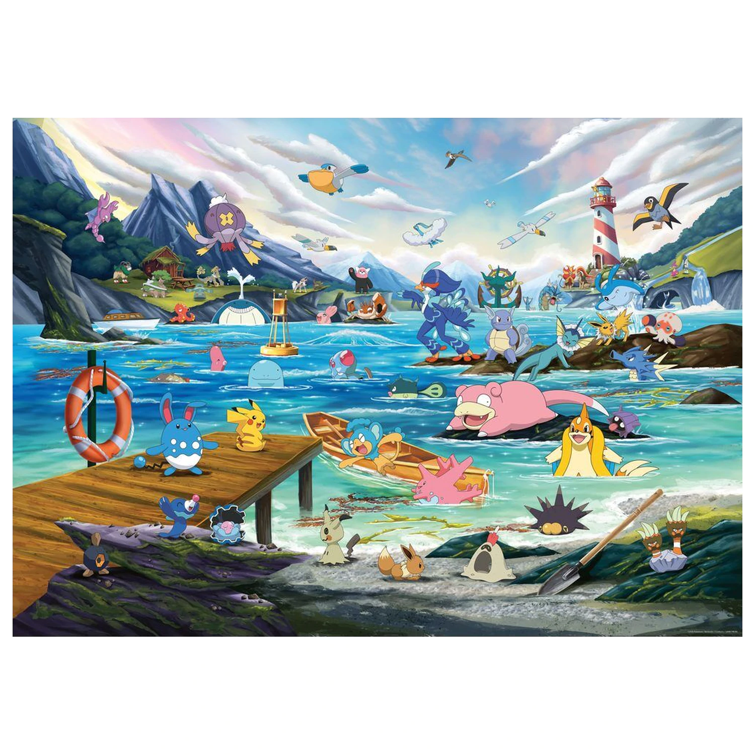 Pokemon Breakout 3 Vaporeon and the Warm Sea puzzle 1000pcs product photo