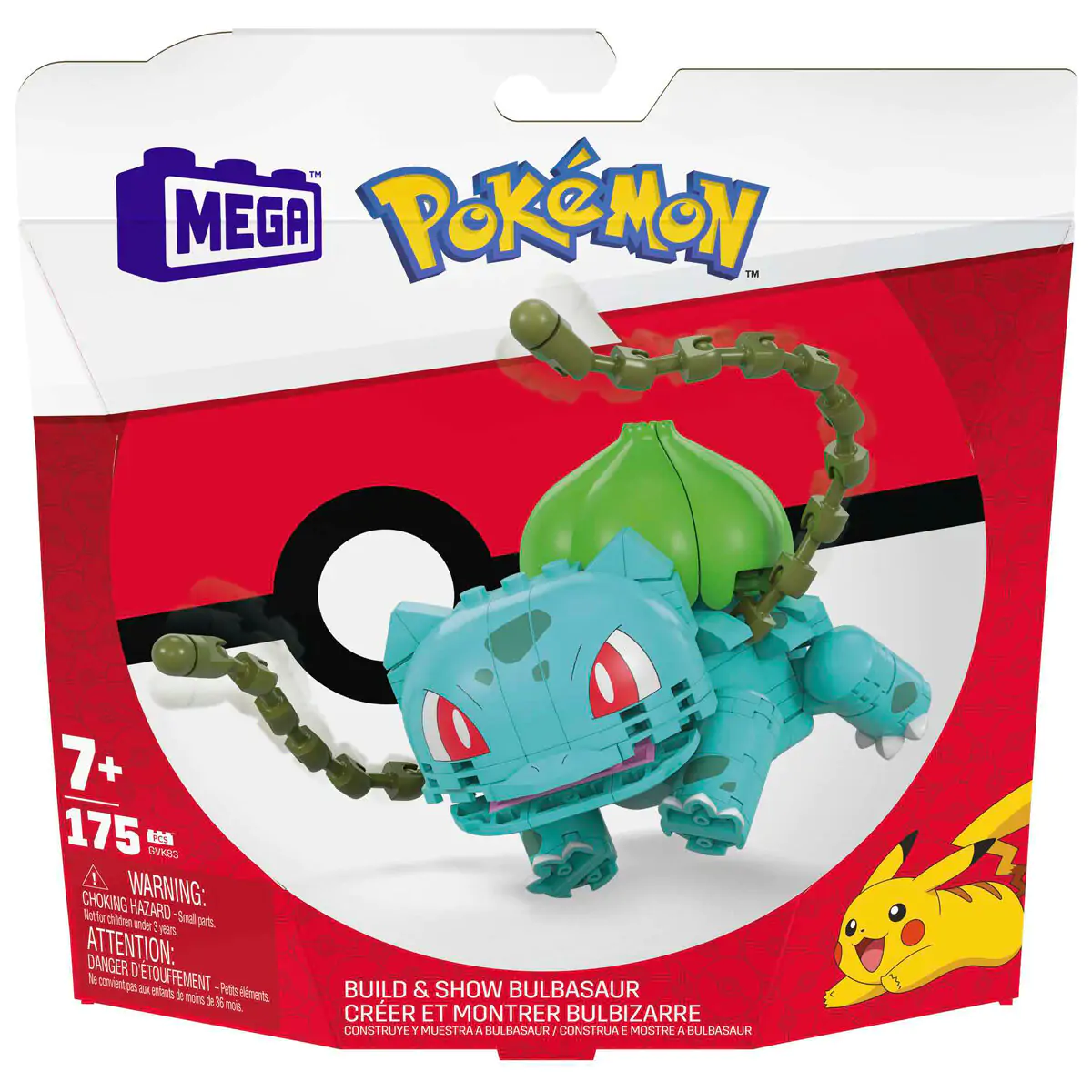 Pokémon Mega Construx Wonder Builders Construction Set Bulbasaur 10 cm termékfotó