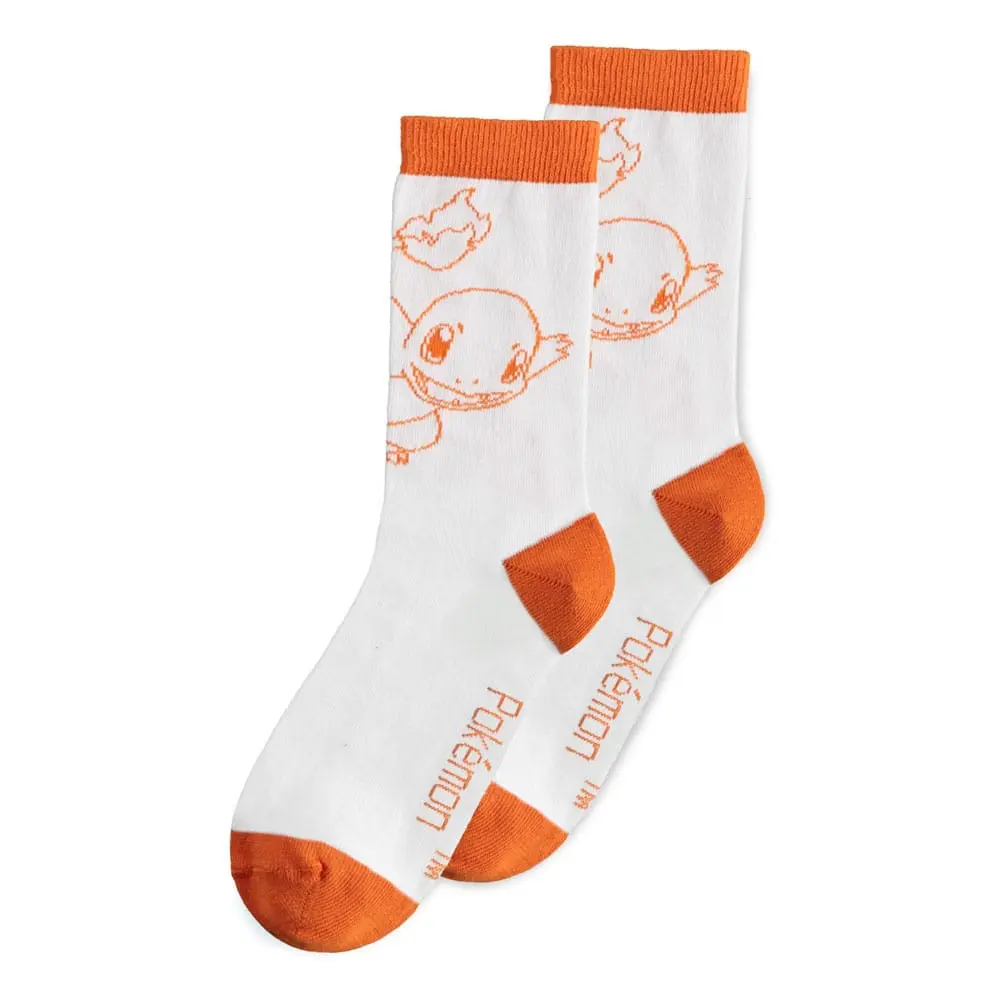 Pokemon Socks 3-Pack Charmander, Bulbasaur, Squirtle 39-42 product photo