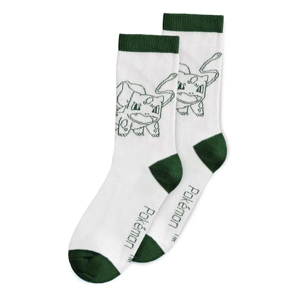 Pokemon Socks 3-Pack Charmander, Bulbasaur, Squirtle 39-42 product photo
