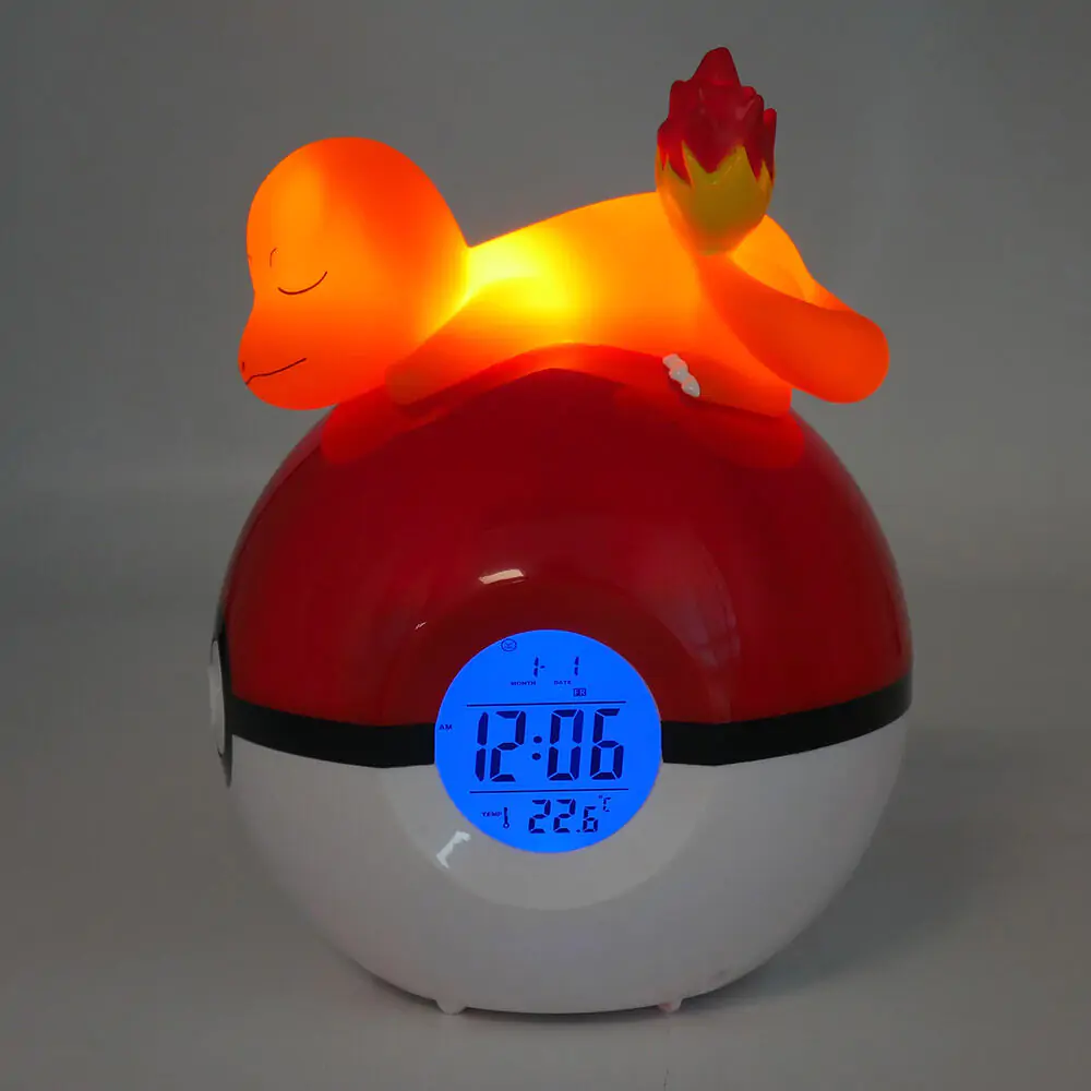 Pokémon Alarm Clock Pokeball with Light Charmander 18 cm termékfotó