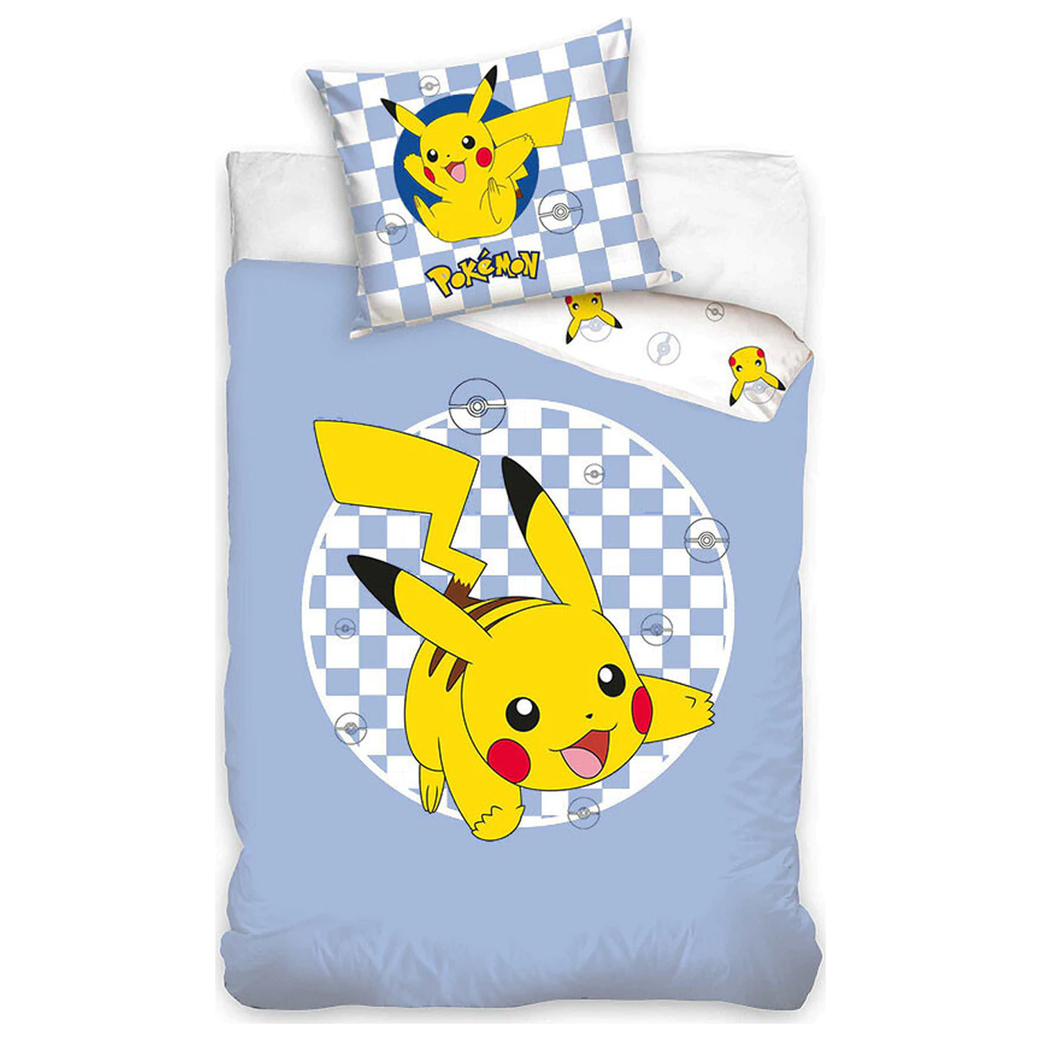 Pokemon Checkered Duvet Cover product photo