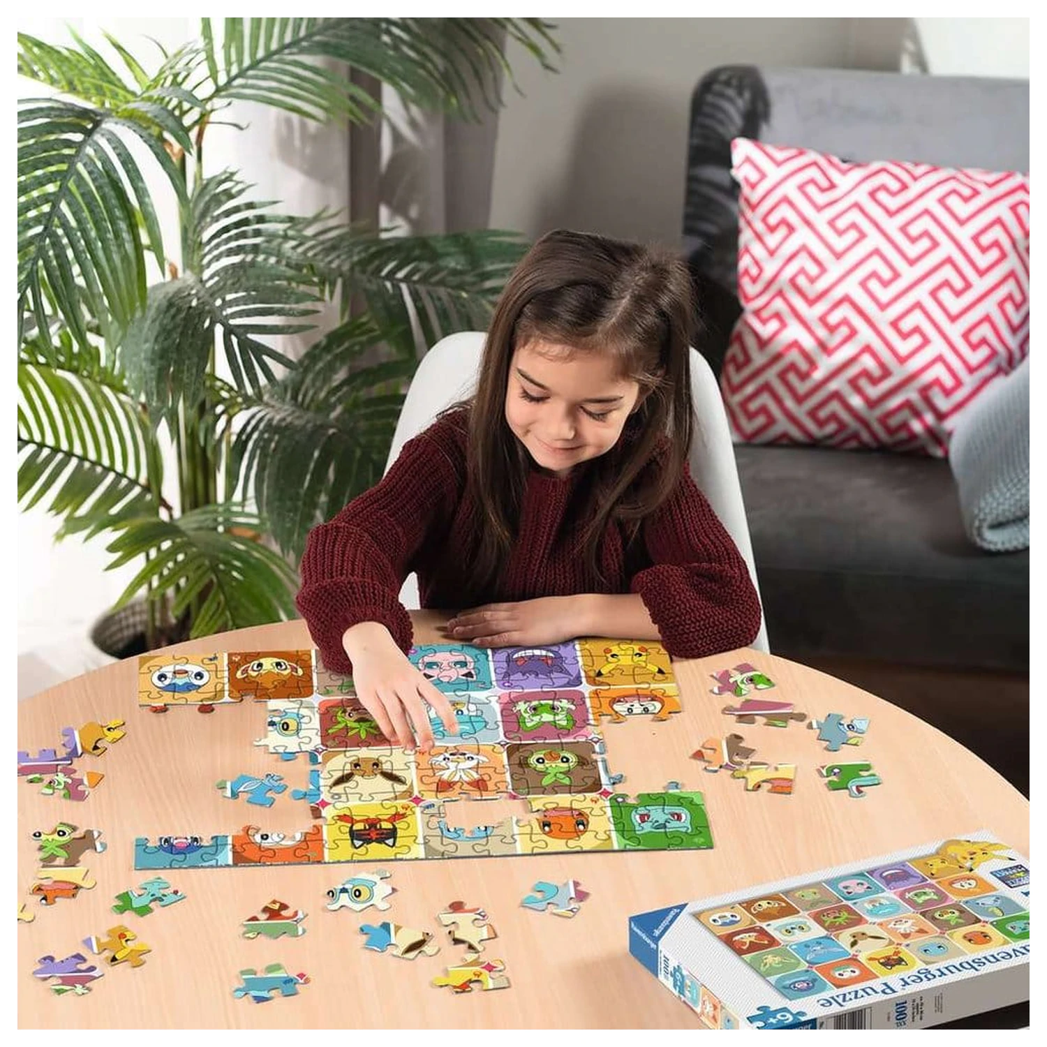 Pokémon Children's Jigsaw Puzzle Pokémon Faces (100 Pieces XXL) product photo