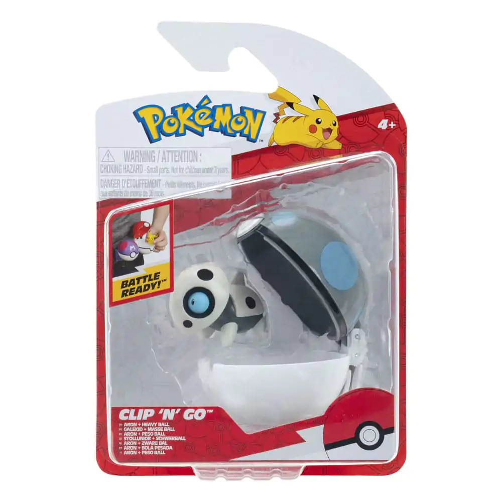 Pokémon Clip&#039;n&#039;Go Poké Balls Aron &amp; Heavy Ball product photo